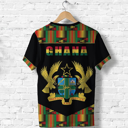 Ghana Proud T Shirt Ankara Kente