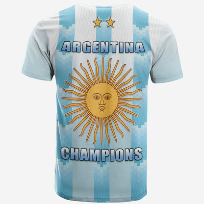 Argentina Football T Shirt Argentina Champions