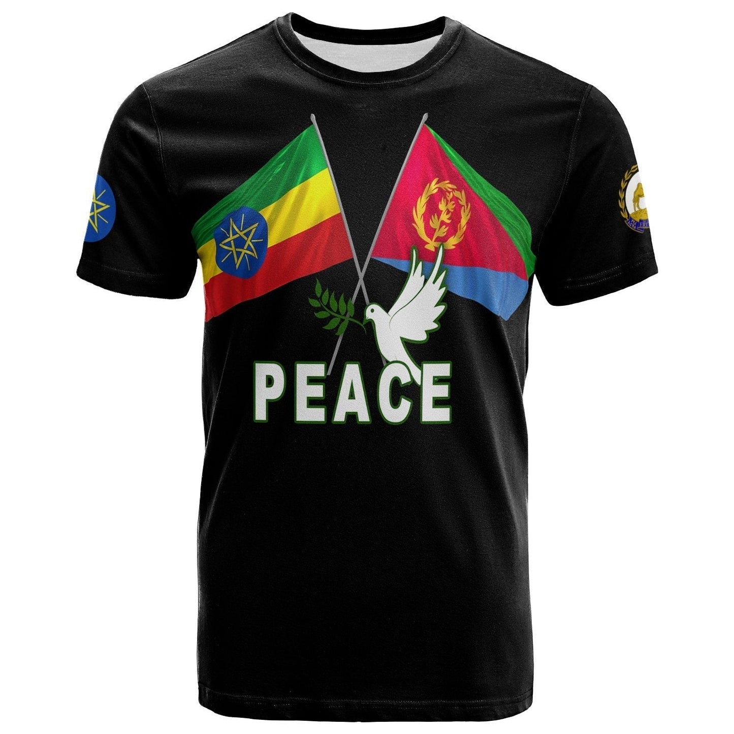 Ethiopia and Eritrea T Shirt Dove of Peace