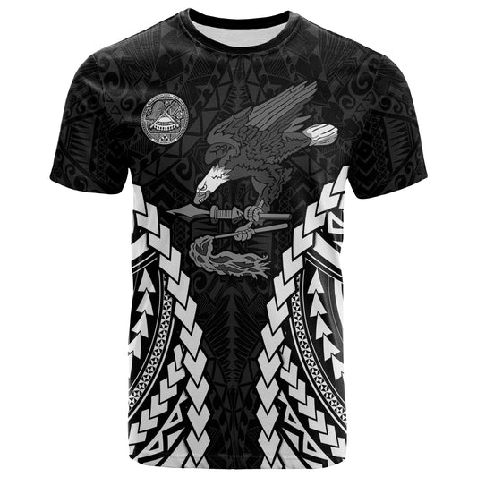 American Samoa T Shirt Eagle Mix Polynesian