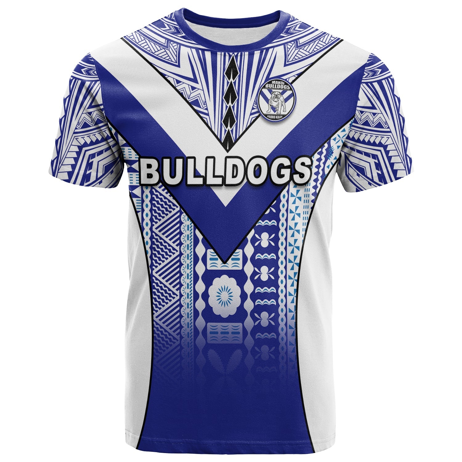 Makoi Bulldogs T Shirt Mix Tapa Fijian
