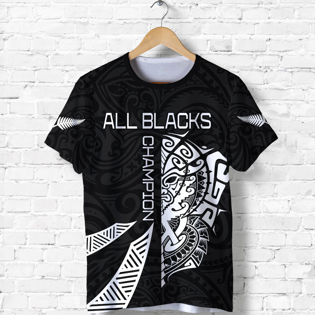 New Zealand Rugby T Shirt Haka All Black Mix Ta Moko