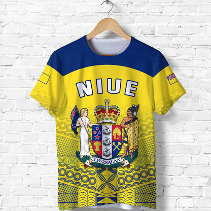 Niue T Shirt Rock of Polynesia Golden 