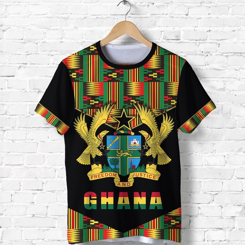 Ghana Proud T Shirt Ankara Kente