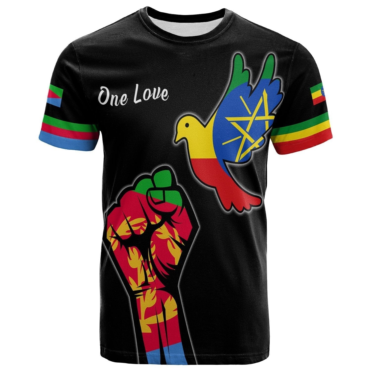 Ethiopia and Eritrea T Shirt One Love