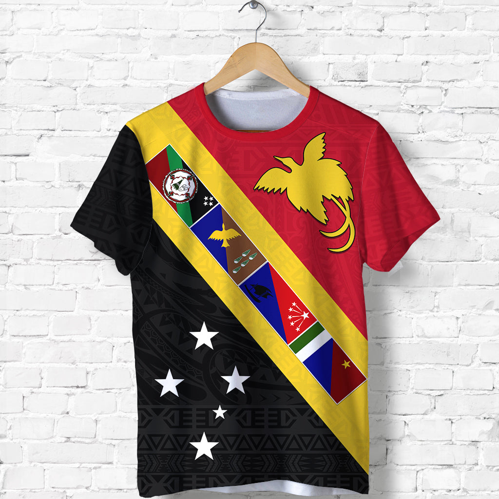 Papua New Guinea Pattern T Shirt Four Province