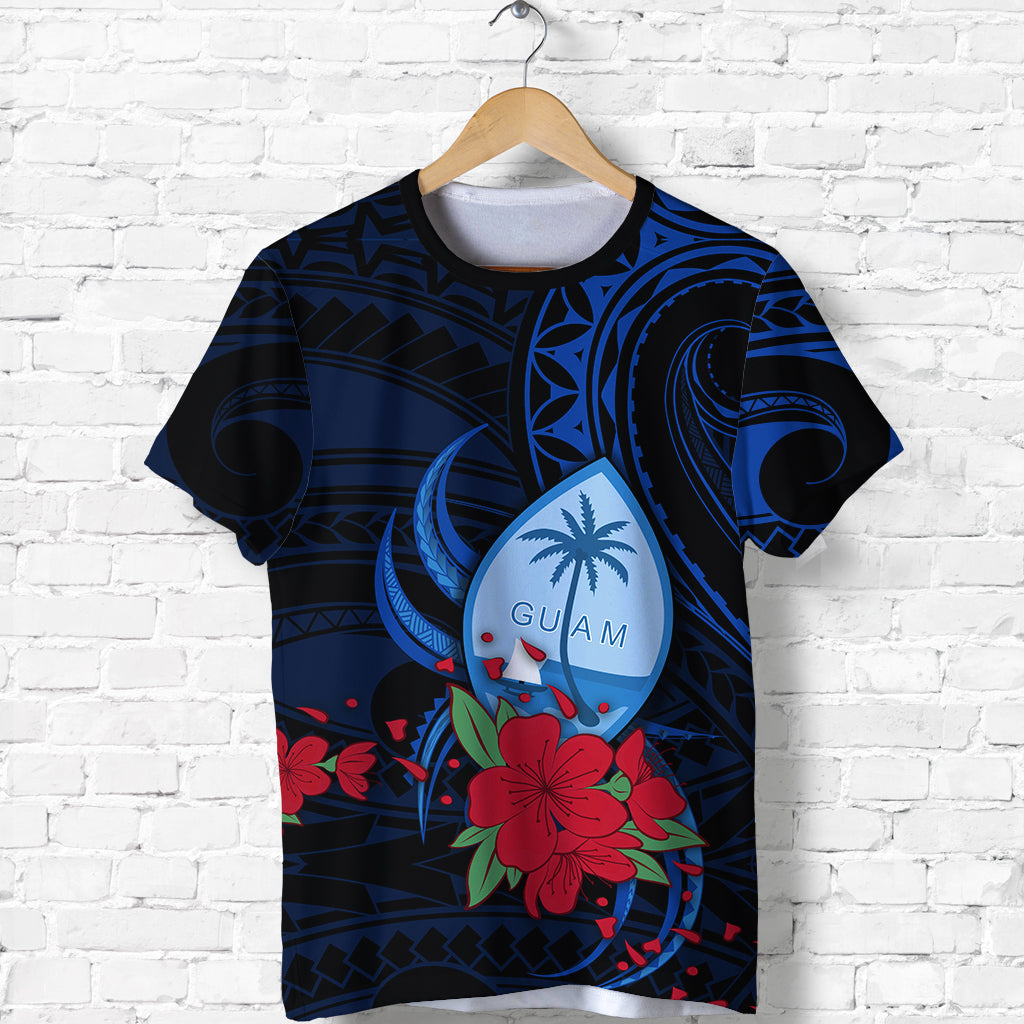 Guam T Shirt Polynesian Flowers