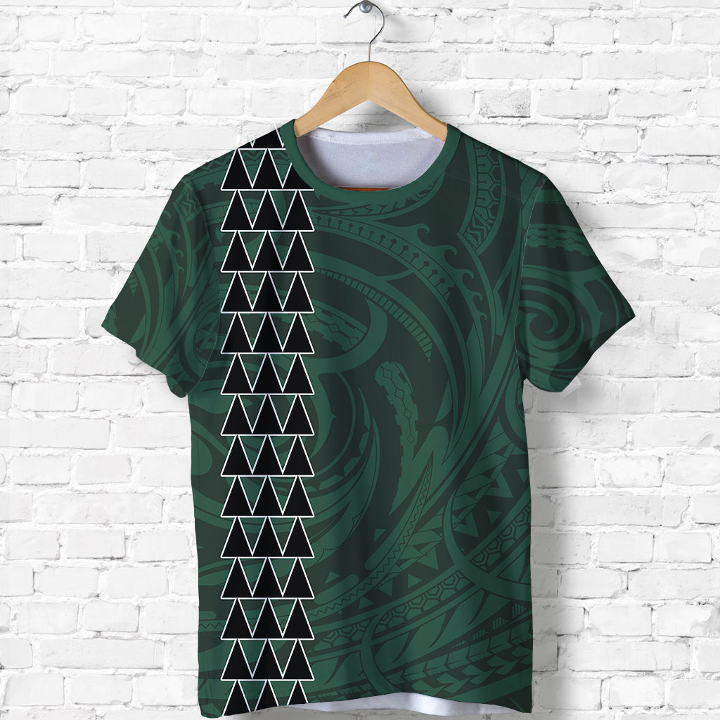 Hawaii Warrior Football T - Shirt Polynesian Kakau Shirt All Over Print
