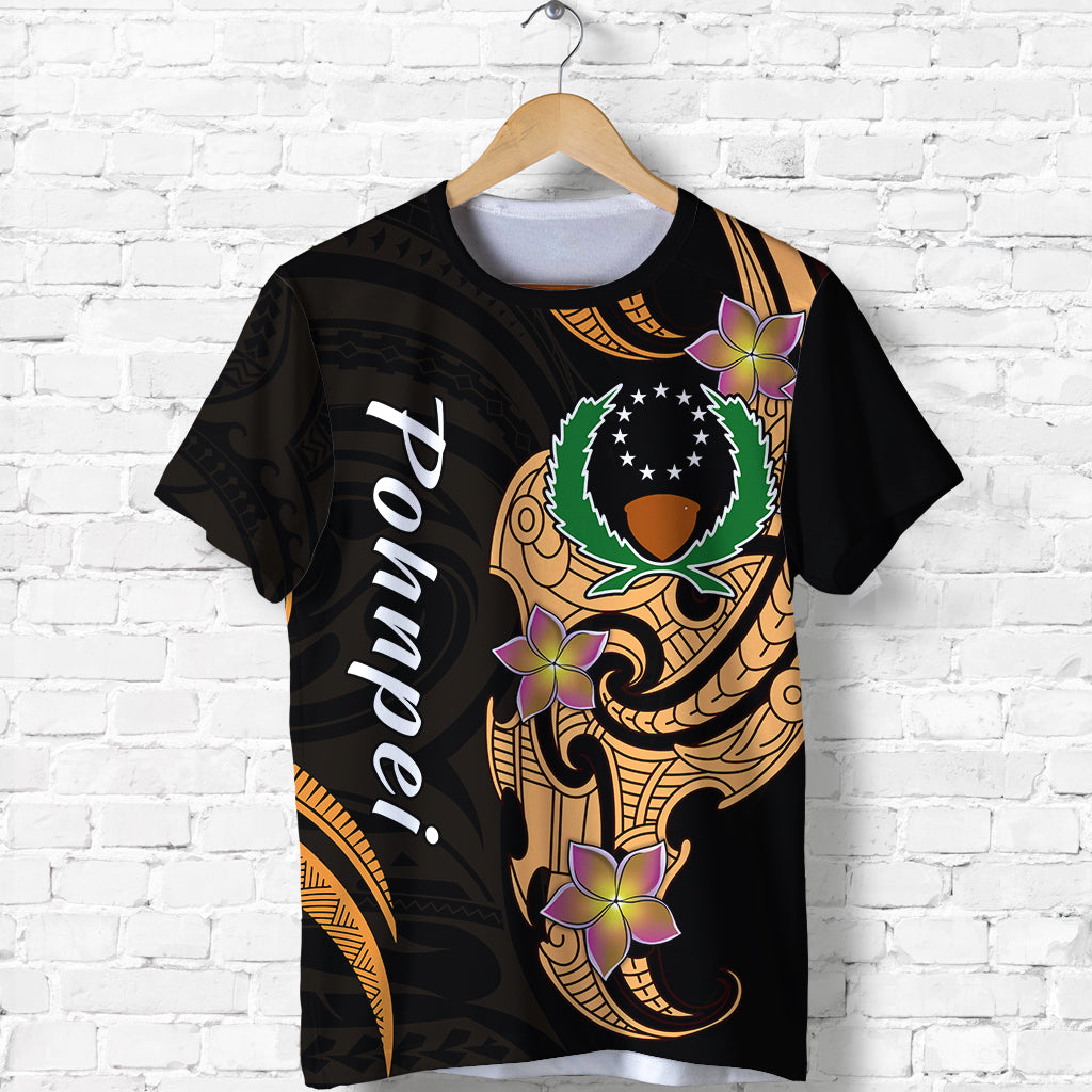 Pohnpei Simple T Shirt Tropical Flowers