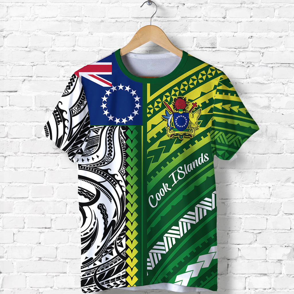 Cook Islands Unique T Shirt Polynesia Pattern