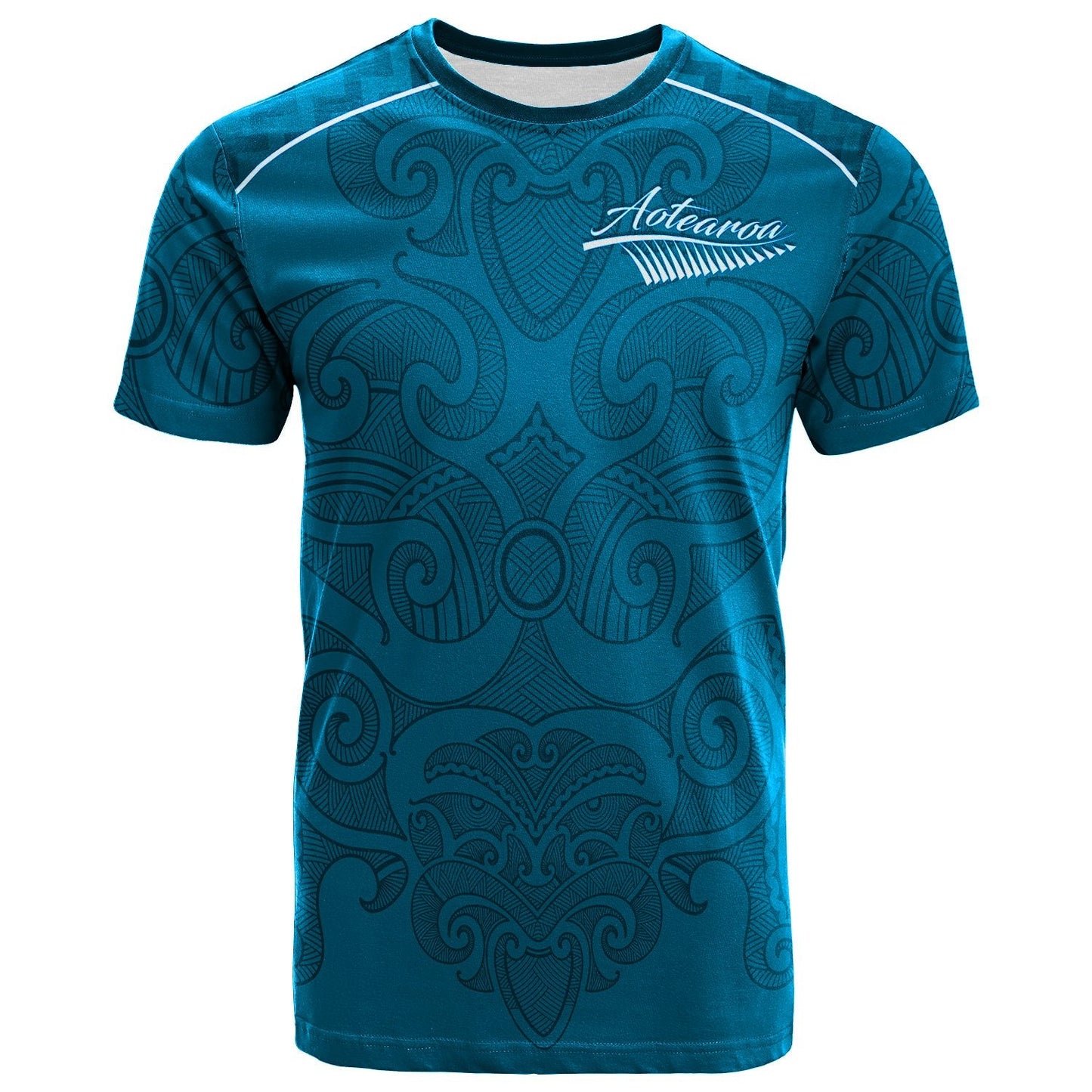 Maori 2021 T Shirt Turquoise Aotearoa Tattoo