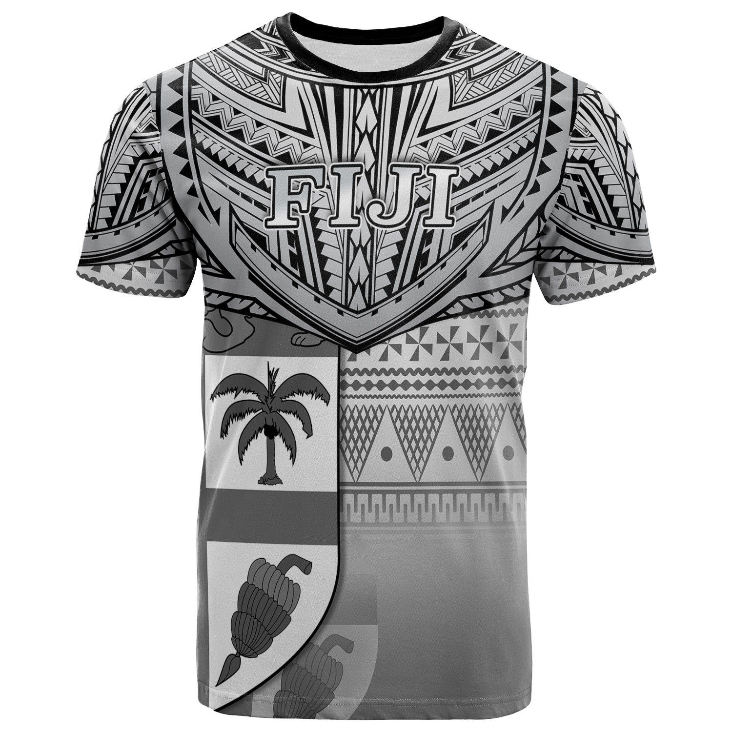 Fiji Creative T Shirt Love Country Version Black
