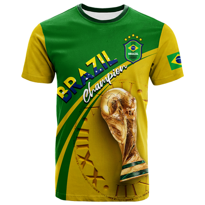 Brazil T Shirt Football 2022