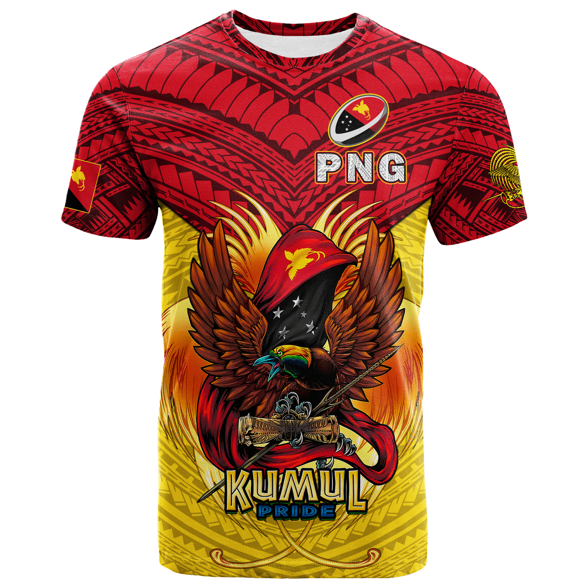 Papua New Guinea Rugby Kumul Pride T Shirt -