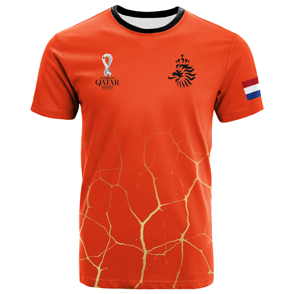 Custom Netherlands T Shirt Football 2022 LT2