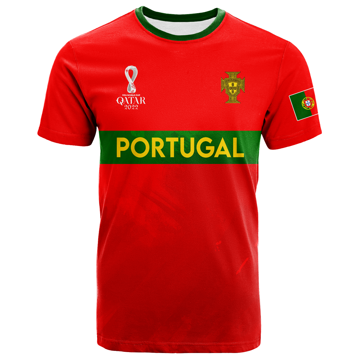 Custom Portugal T Shirt Football 2022
