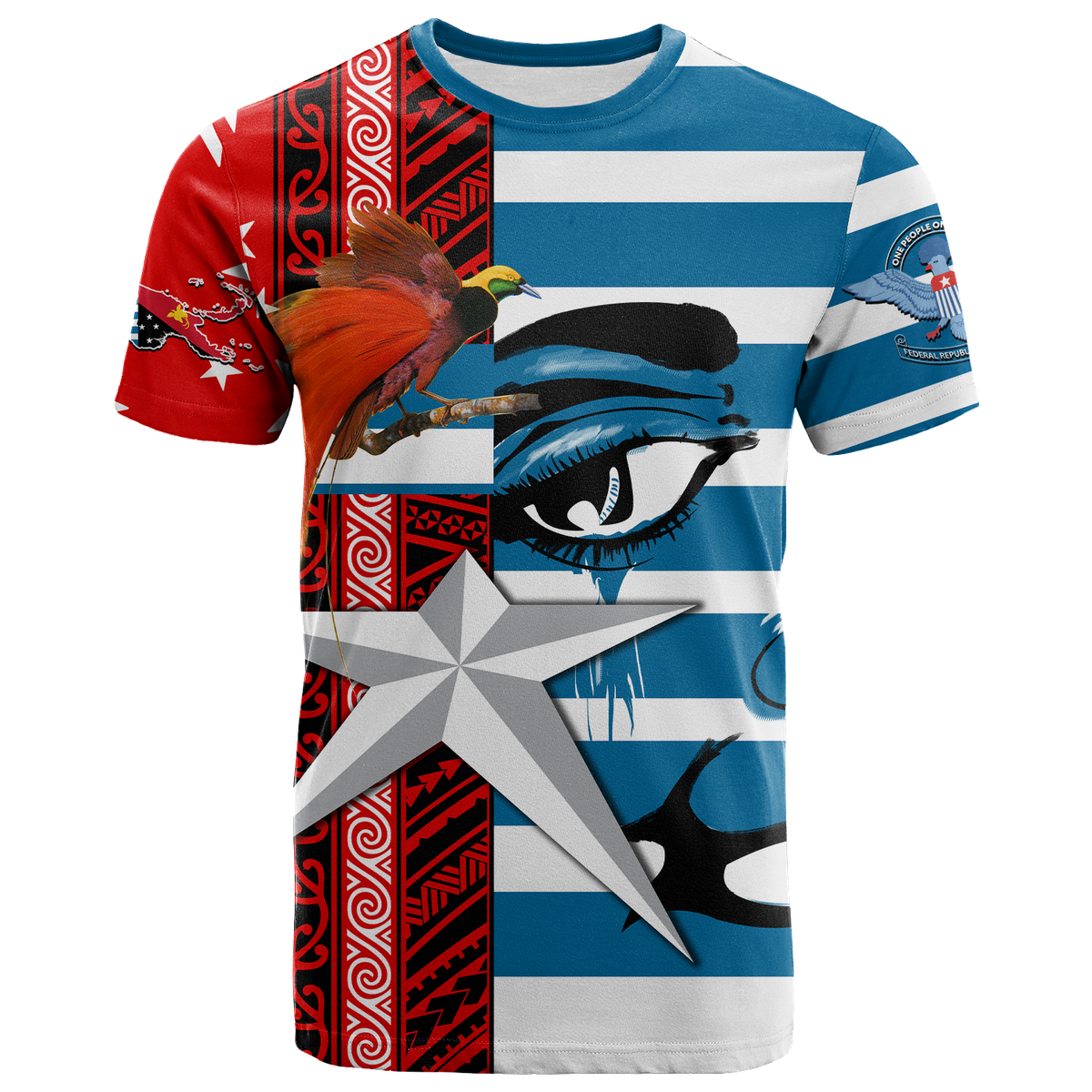 Free West Papua Birds Of Paradise Polynesia T Shirt
