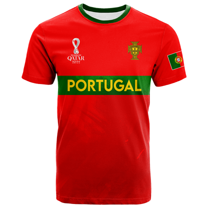 Custom Portugal T Shirt Football 2022