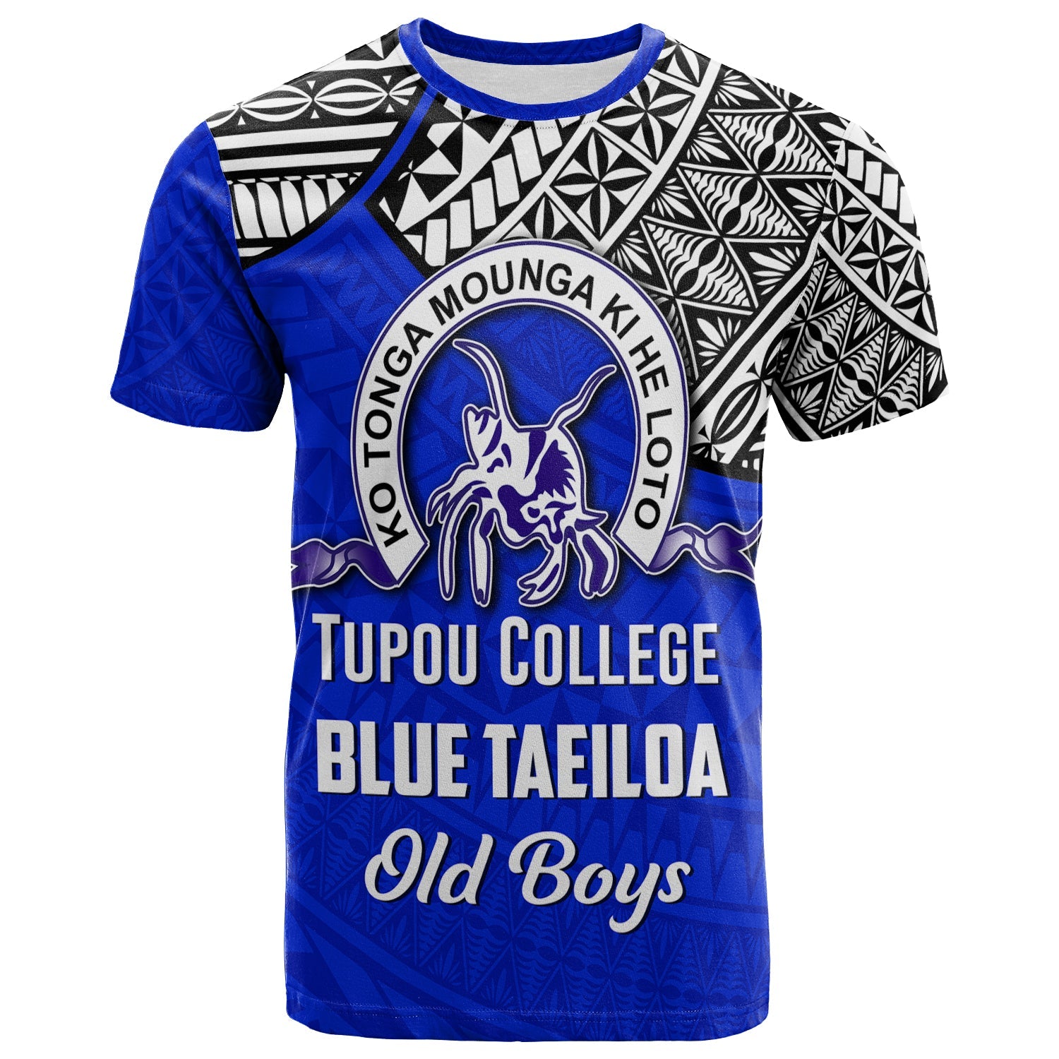 Tupou College BLUE TAEILOA Old Boys T Shirt