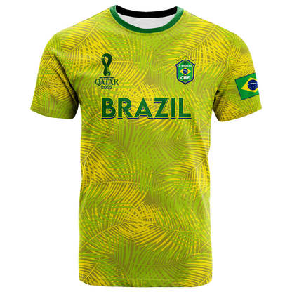 Custom Brazil T Shirt Football 2022