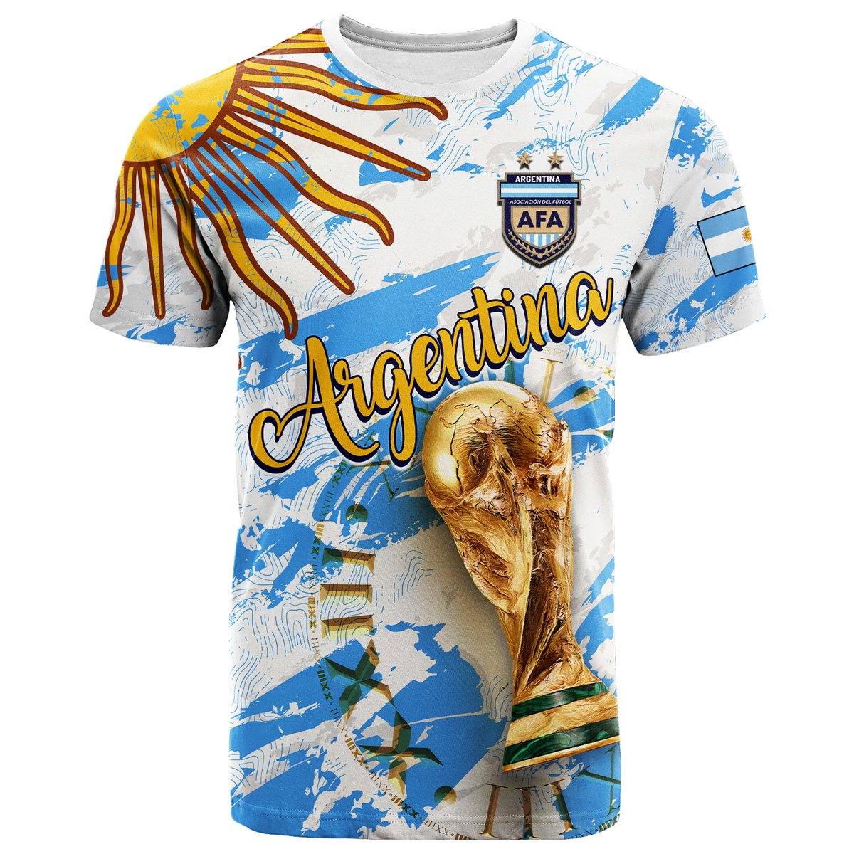 Argentina T Shirt Football 2022