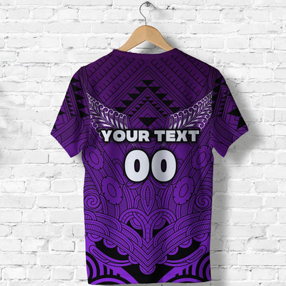 (Custom Personalised) Maori Aotearoa Manania T Shirt Simple Sport Style Purple
