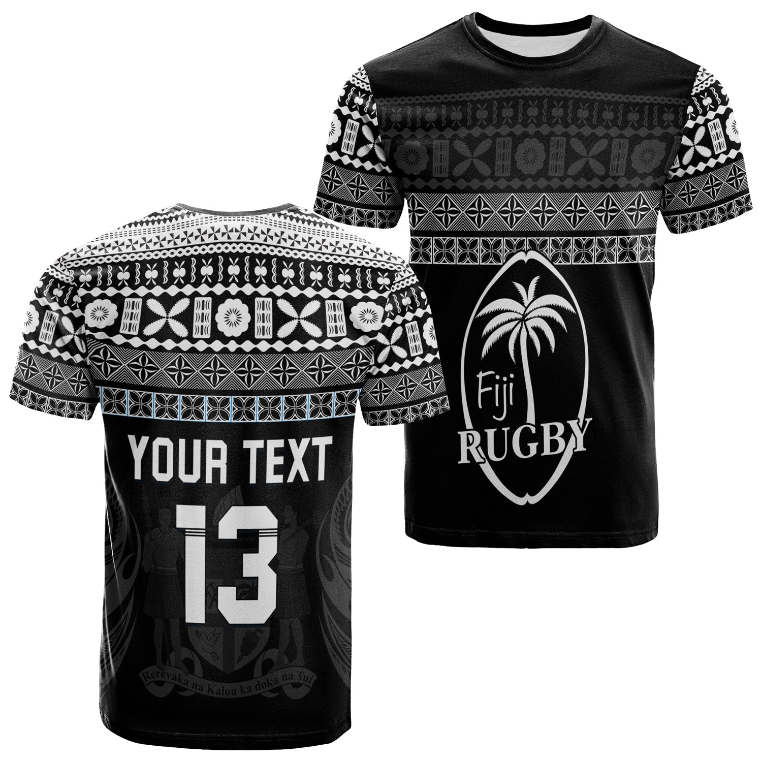 (Custom Text and Number) Fiji Rugby T Shirt Lifestyle 2022 Flying Fijians