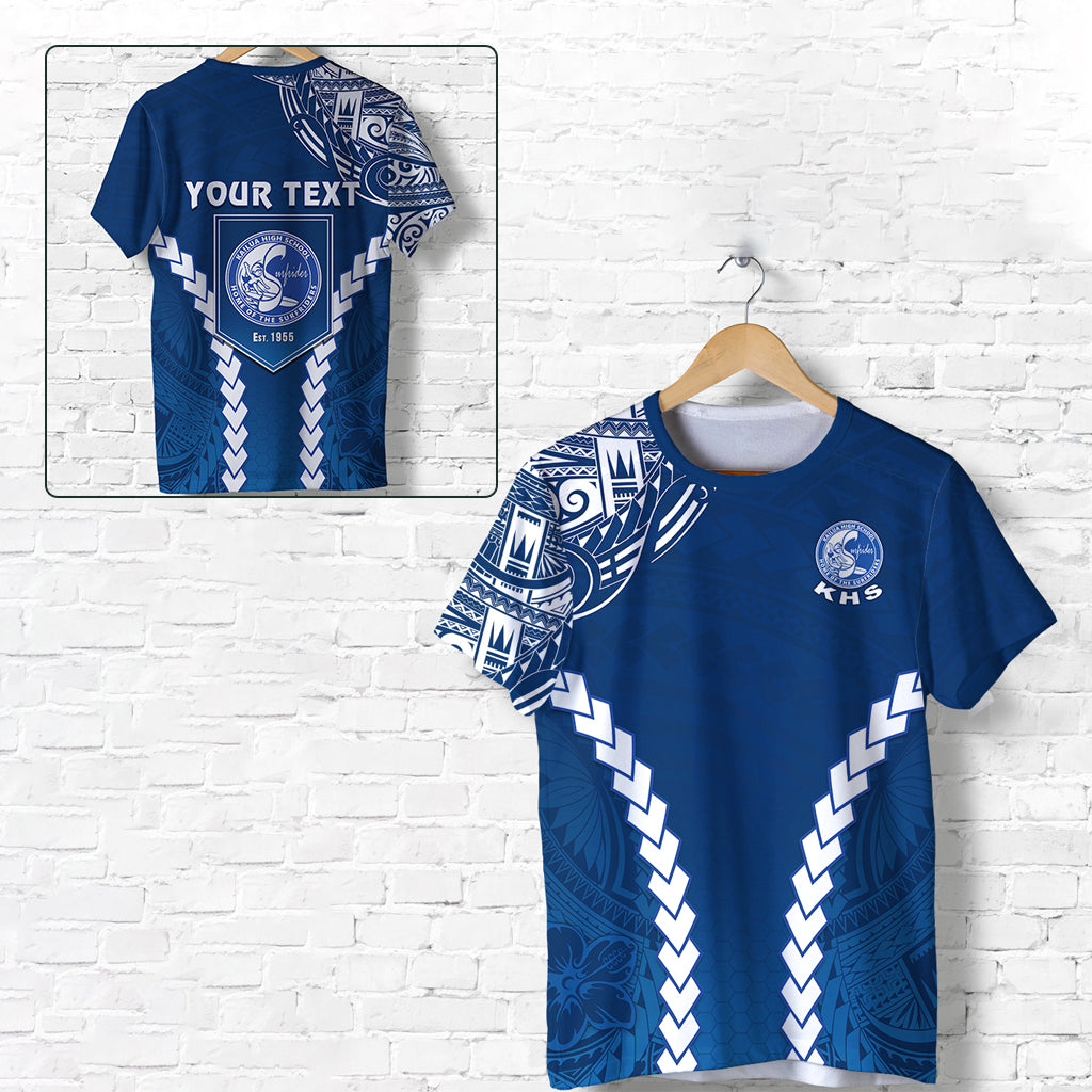 (Custom Personalised) Kailua High School T Shirt Home of the Surfriders