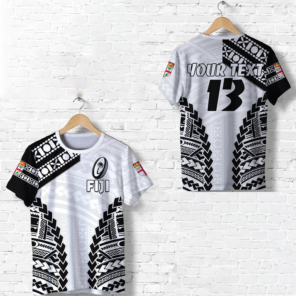 Custom Personalised Fiji Rugby T Shirt Fresh - Custom Text And Number