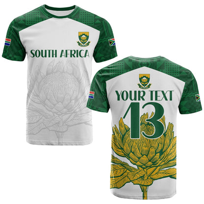 Custom South Africa Cricket T Shirt Go Proteas Boxing Day Test