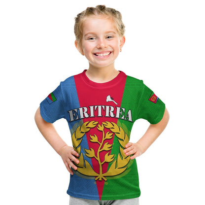 Eritrea T Shirt Eritrean Map Mix African Pattern Simple Style
