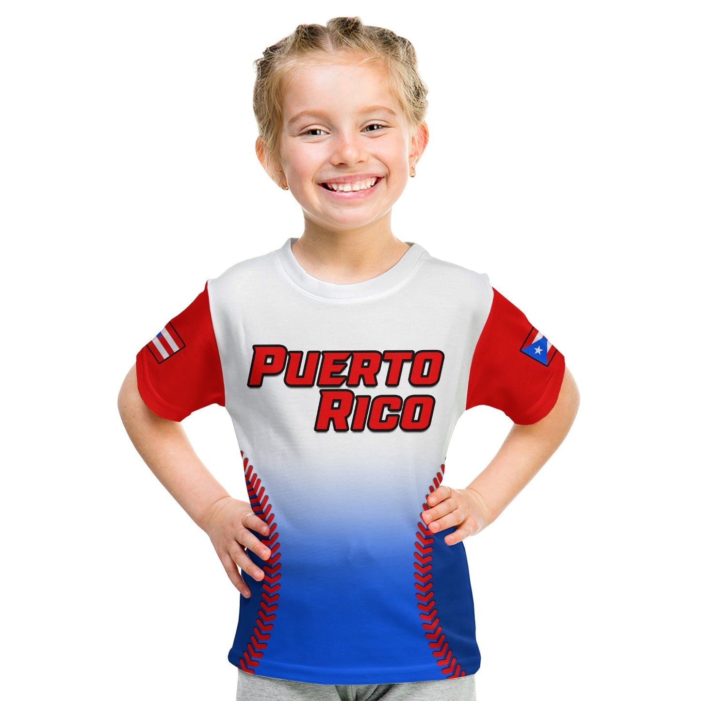 Custom Puerto Rico 2023 T Shirt Baseball Sporty Version
