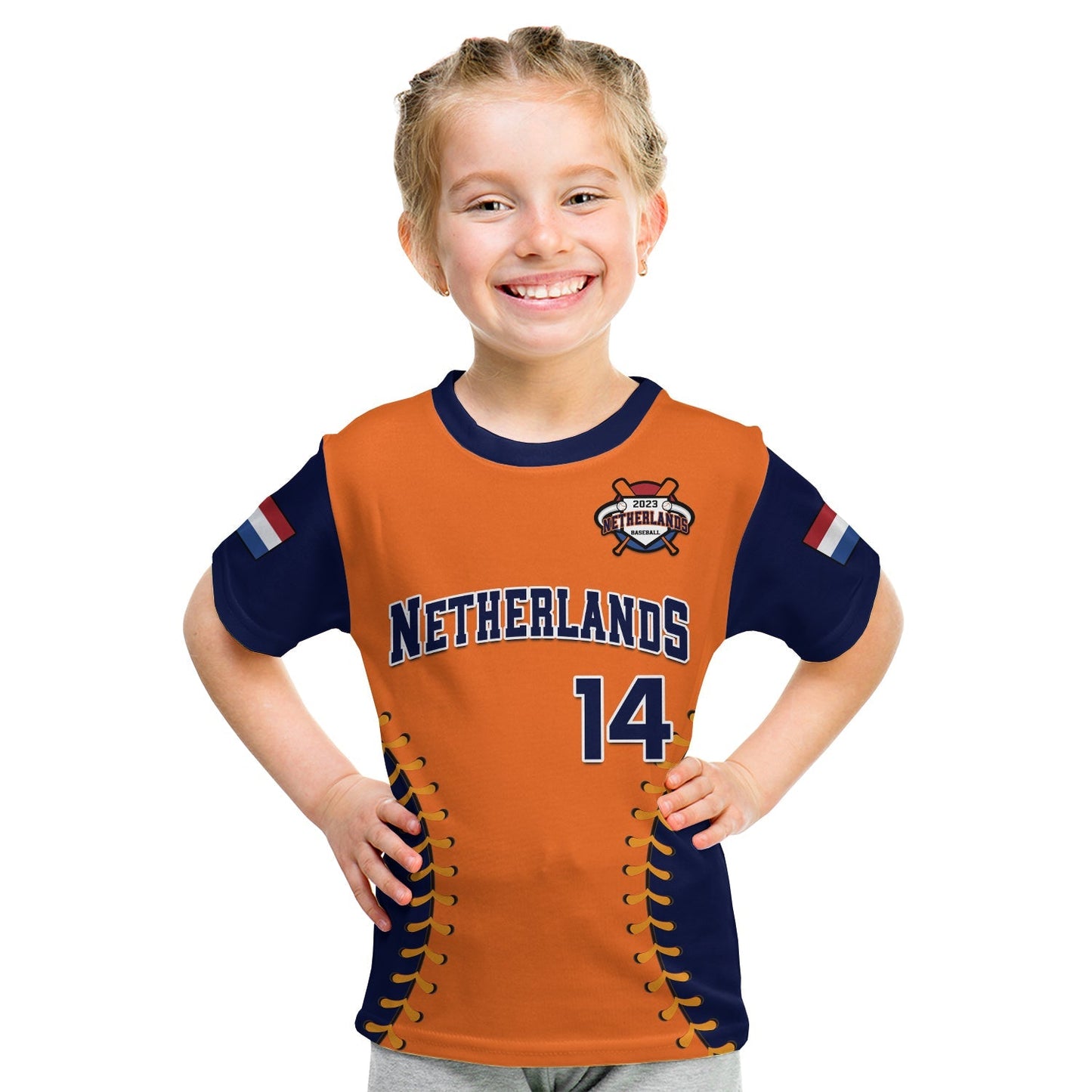 Custom Netherlands Baseball 2023 T Shirt Sporty Style