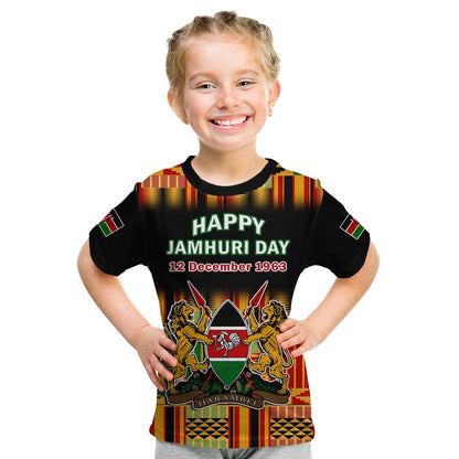 Kenya T Shirt Happy Jamhuri Day Kenyan Pattern