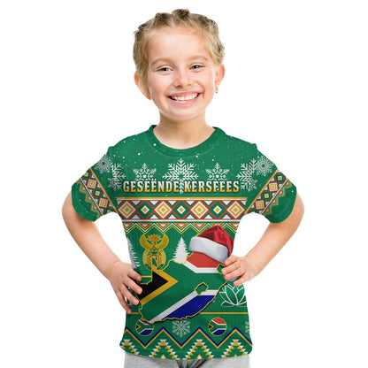 South Africa Christmas T Shirt King Protea Geseende Kersfees