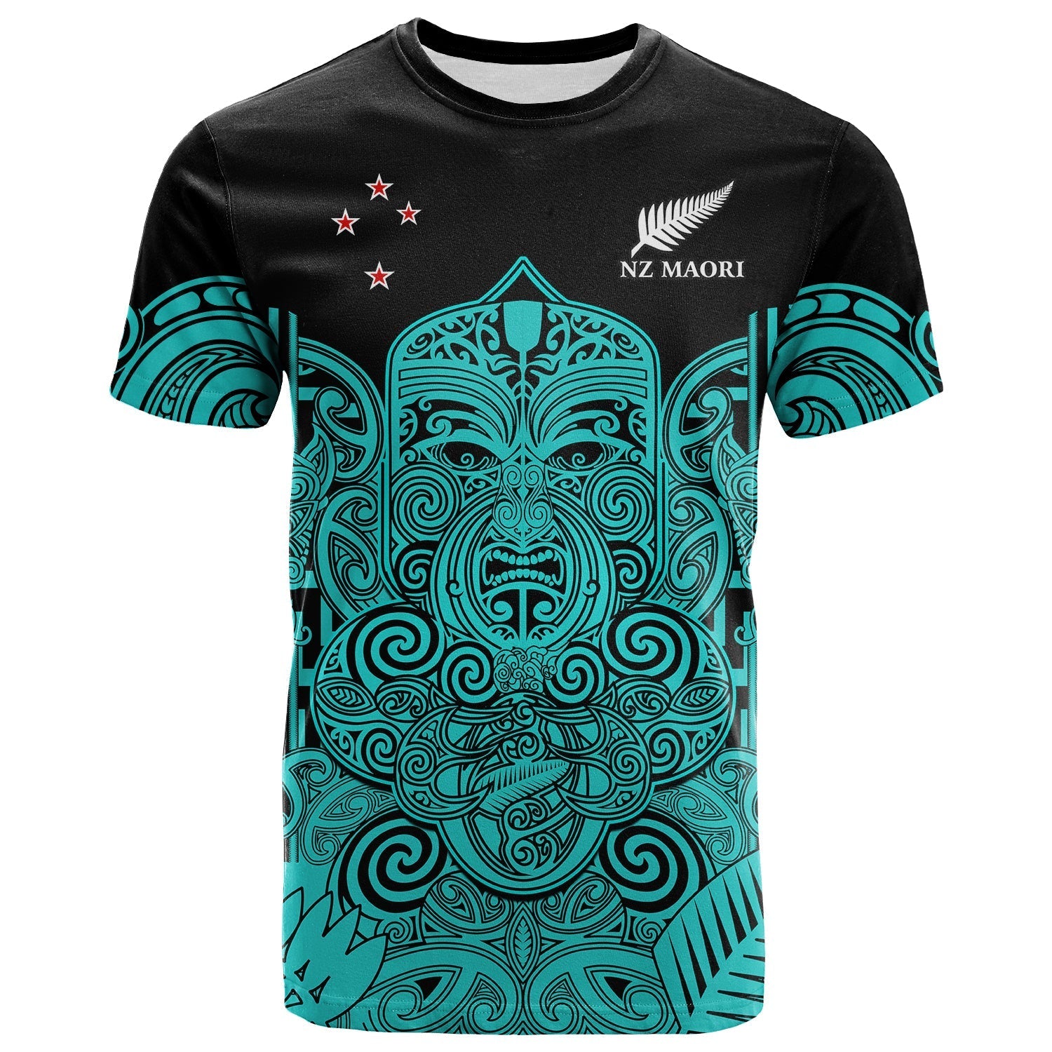 New Zealand Tiki Rugby T Shirt Nz Maori Koru Pattern Ver.02