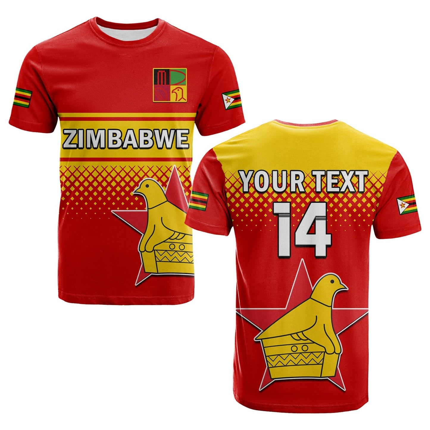 Custom Zimbabwe Cricket T Shirt The Chevrons ODI Style