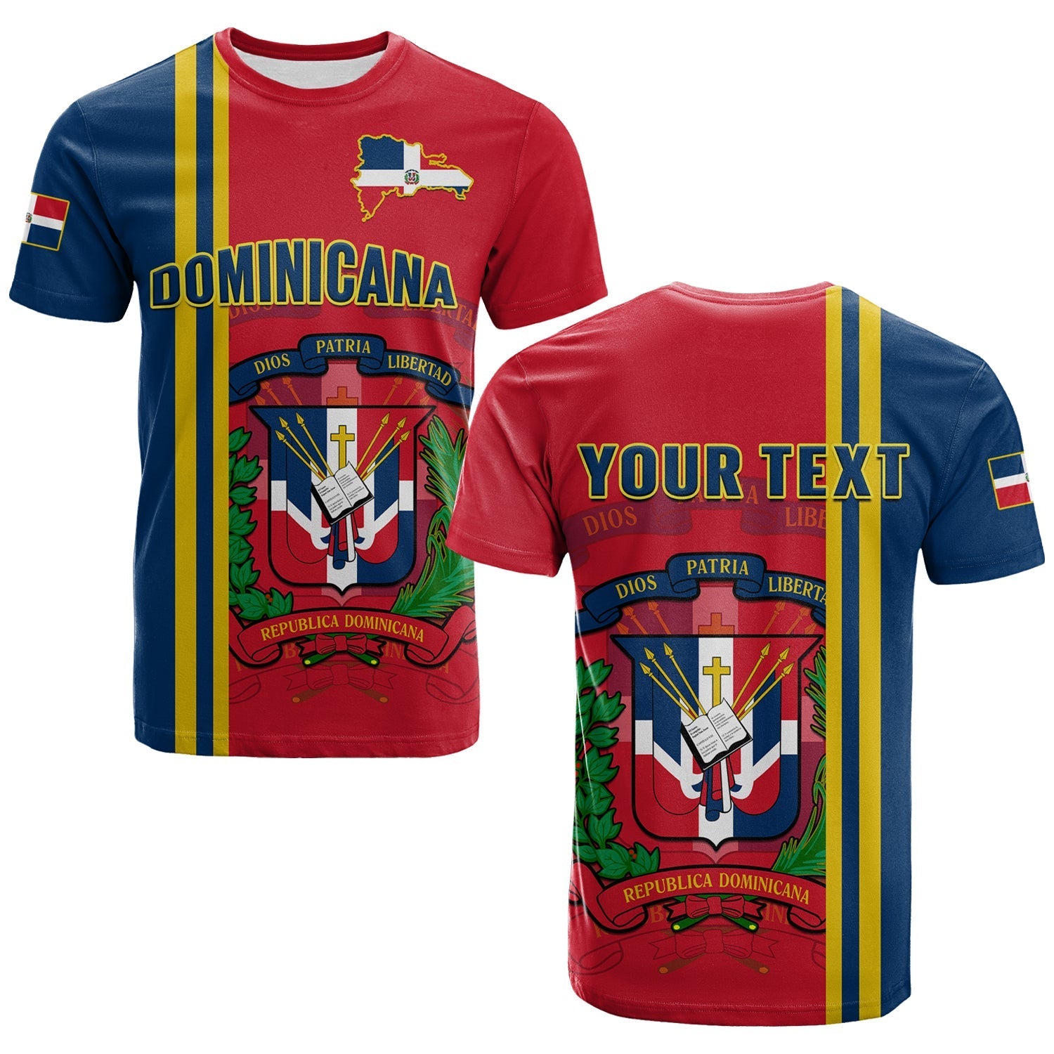 Custom Dominican Republic T Shirt Happy 179 Years Of Independence