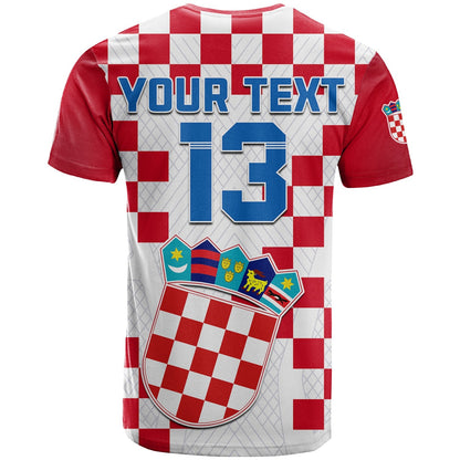 Custom Croatia Football T Shirt Vatreni Hrvatska Champions 2022 World Cup