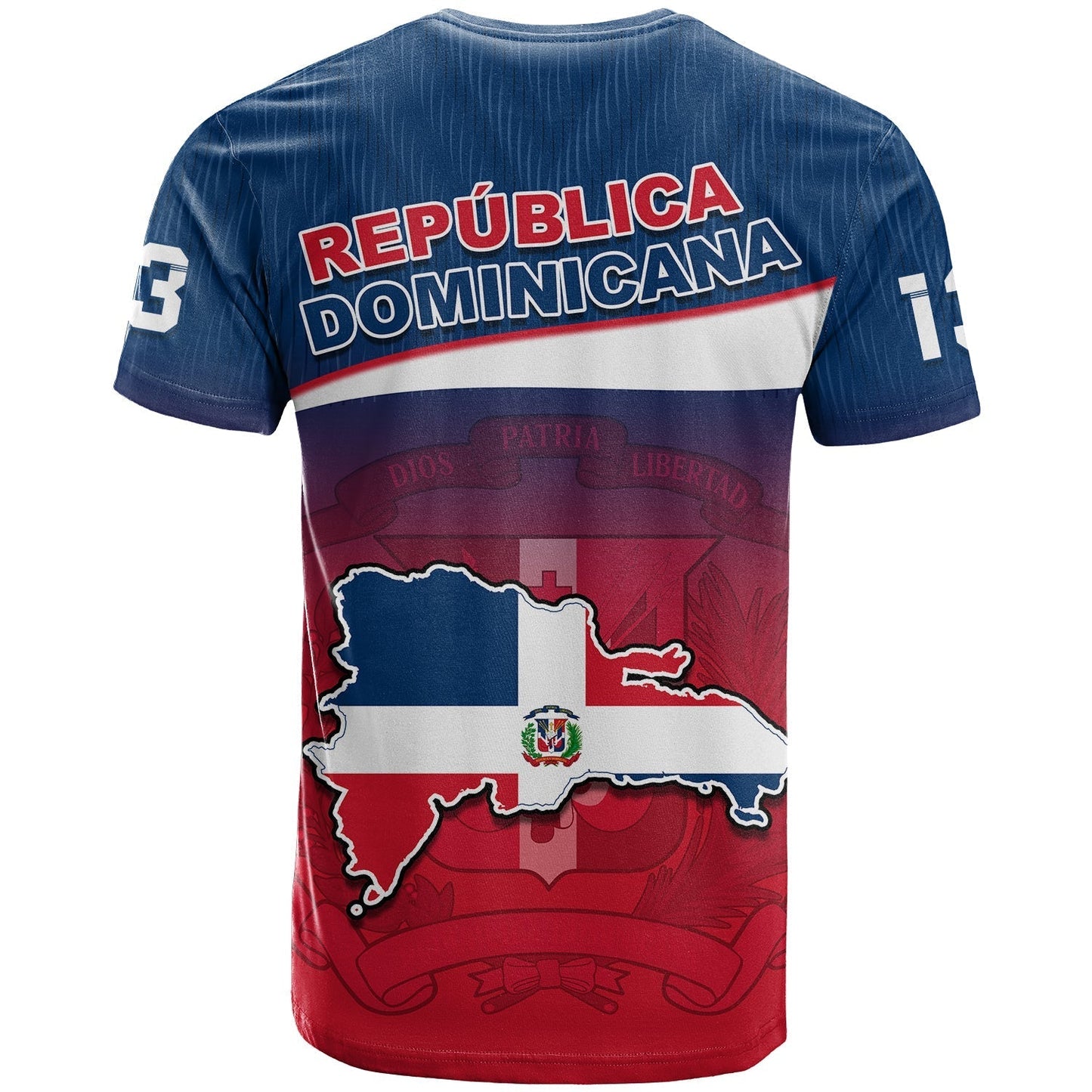 Custom Dominican Republic T Shirt Dominicana Style Sporty