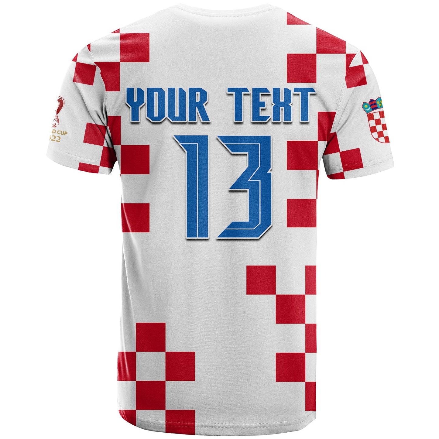 Custom Croatia Football T Shirt World Cup Champions 2022 Hrvatska