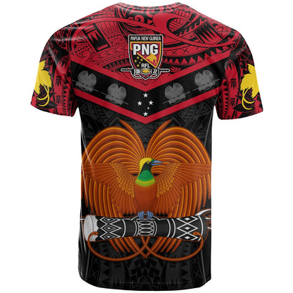 Papua New Guinea Rugby T Shirt Png Kumuls Bird Of Paradise Black