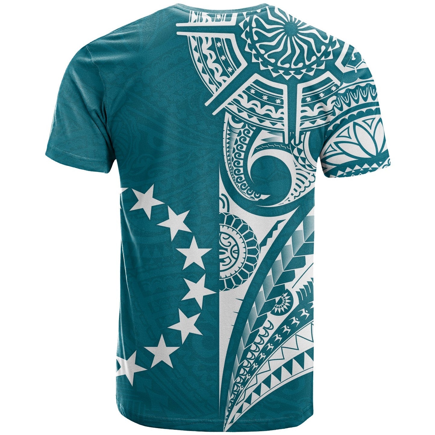 Cook Islands Tatau T Shirt Symbolize Passion Stars Version Blue