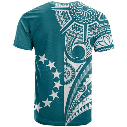Cook Islands Tatau T Shirt Symbolize Passion Stars Version Blue