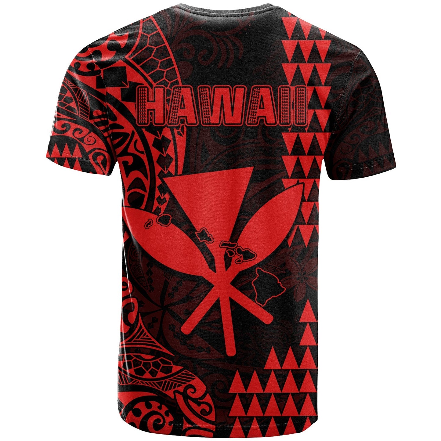 Hawaii Day Kakau T Shirt Proud To Be Hawaiian Red King Kamehameha And Kanaka Maoli