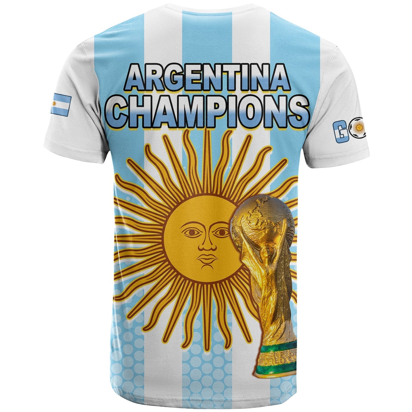 Argentina Football T Shirt Vamos La Albiceleste Soccer World Cup GOAT 2022
