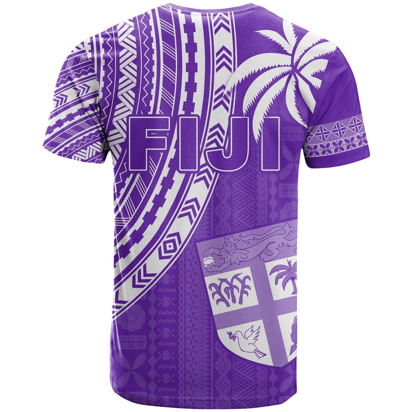 Fiji Rugby Sevens T Shirt Fijian 7s Tapa Polynesian Purple