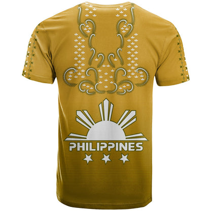 Philippines T Shirt Sun Filipino Gold Barong