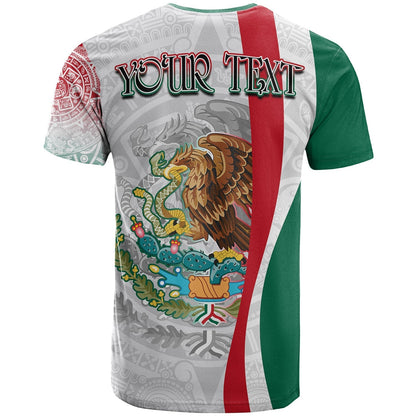Custom Mexico T Shirt Mexican Eagles Aztec Pattern