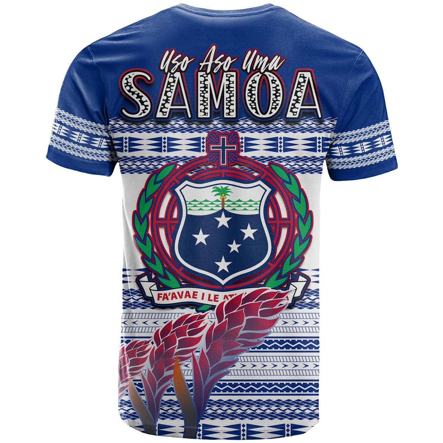 Toa Samoa Rugby T Shirt Uso Aso Uma Go Champions White